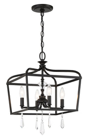 Laurel Estate 4-Light 14" Chandelier in Coal