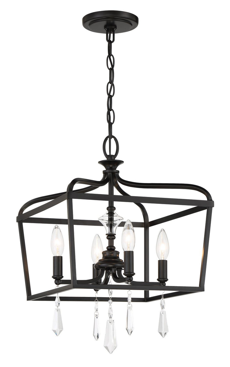 Laurel Estate 4-Light 14" Chandelier in Coal