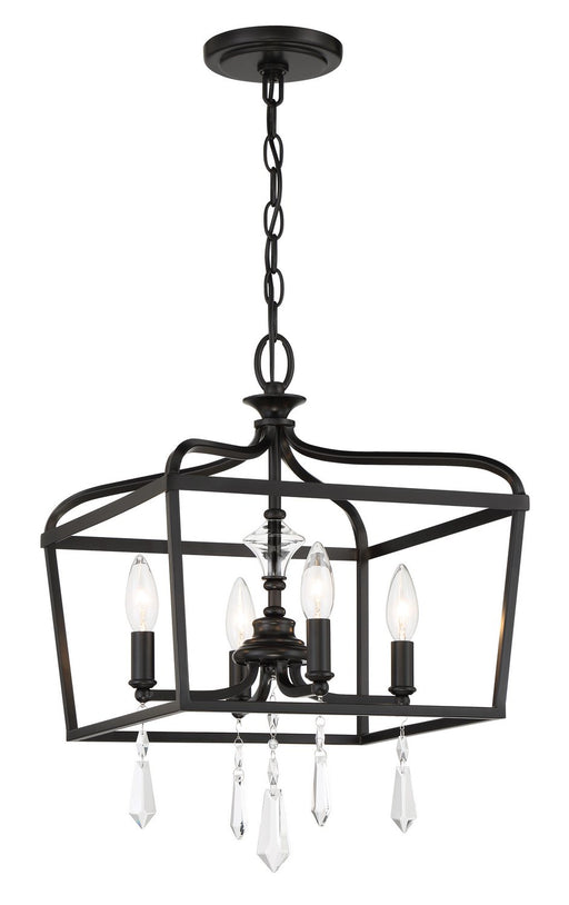 Laurel Estate 4-Light 14" Chandelier in Coal