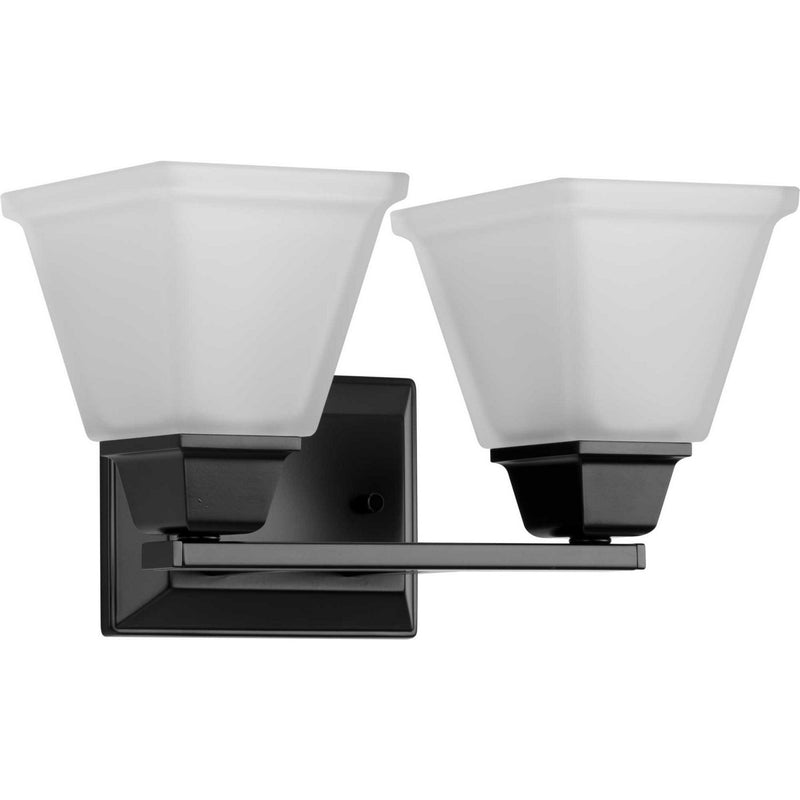 Clifton Heights 2-Light Bath Vanity Light in Matte Black