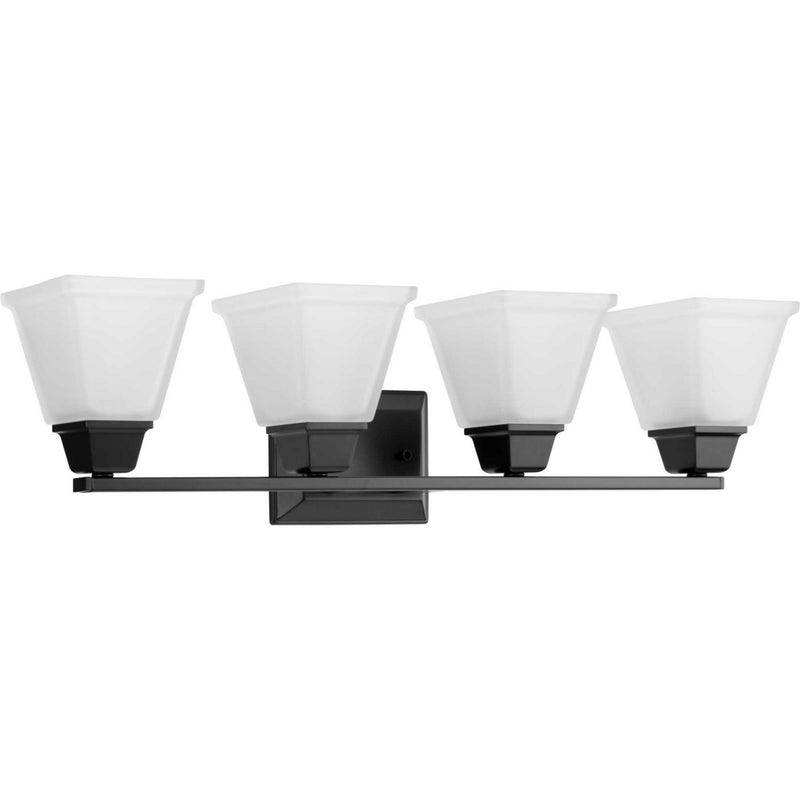 Clifton Heights 4-Light Bath Vanity Light in Matte Black
