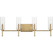 Elara 4-Light Bath Vanity Light in Vintage Brass