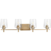 Calais 4-Light Bath Vanity Light in Vintage Brass
