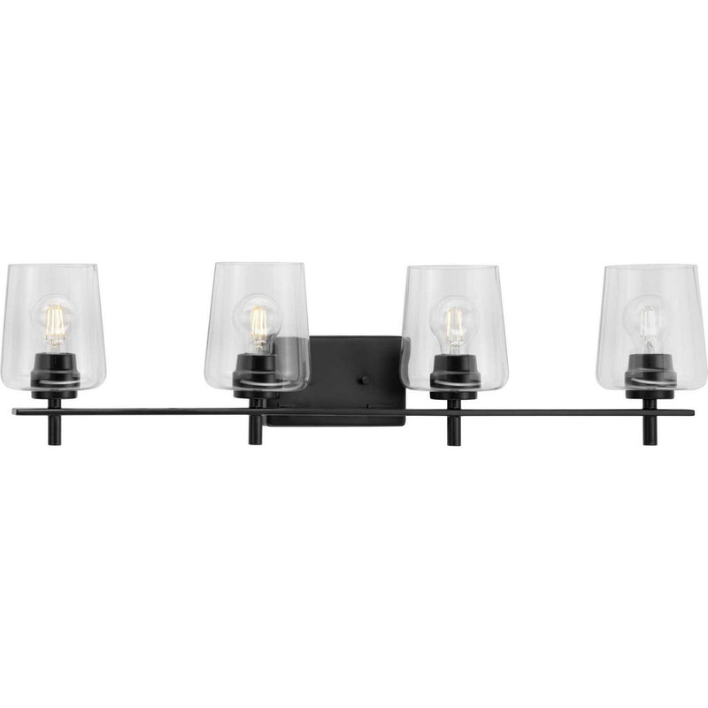 Calais 4-Light Bath Vanity Light in Matte Black
