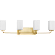Cowan 4-Light Bath Vanity Light in Satin Brass
