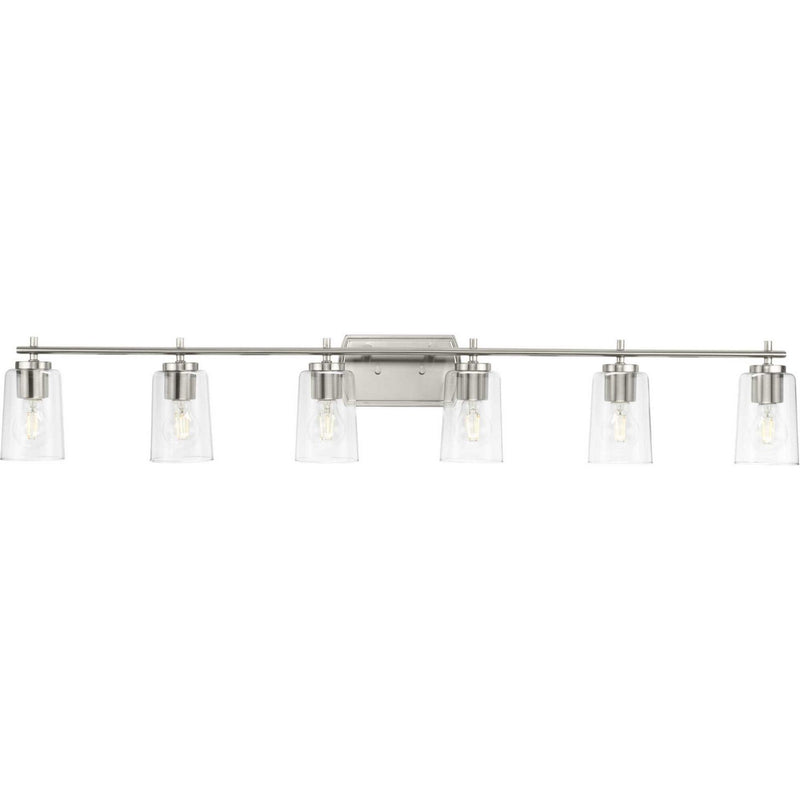 Adley 6-Light Bath Vanity Light in Brushed Nickel