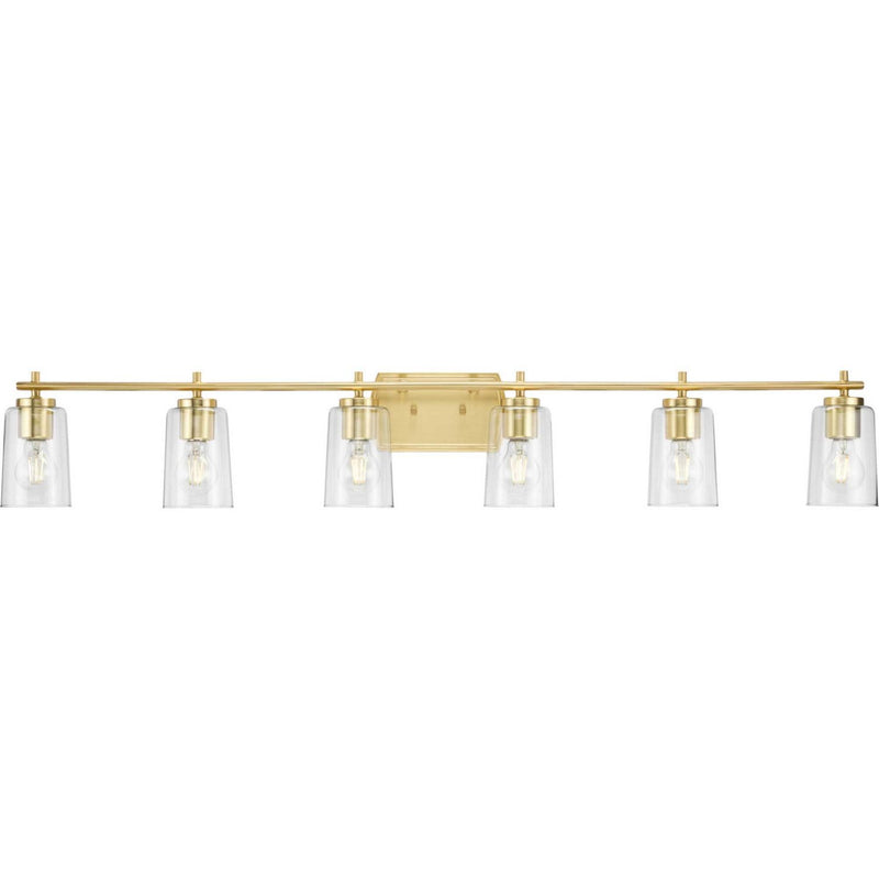 Adley 6-Light Bath Vanity Light in Satin Brass