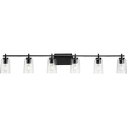 Adley 6-Light Bath Vanity Light in Black
