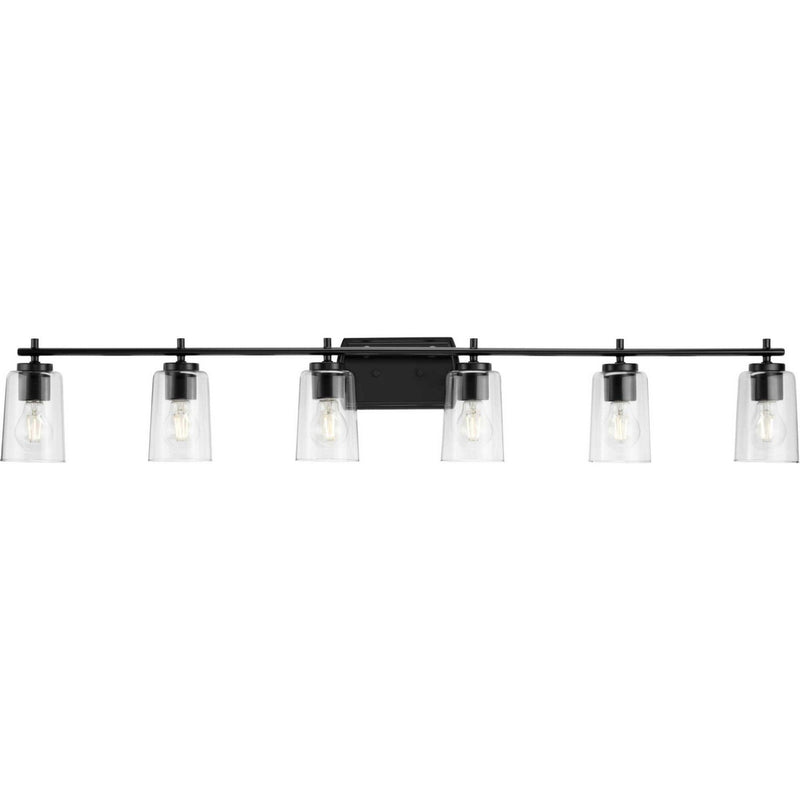 Adley 6-Light Bath Vanity Light in Black