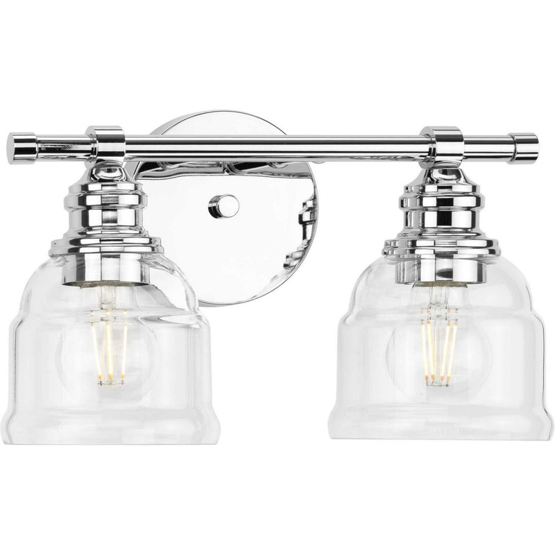 Ambrose 2-Light Bath Vanity Light in Polished Chrome