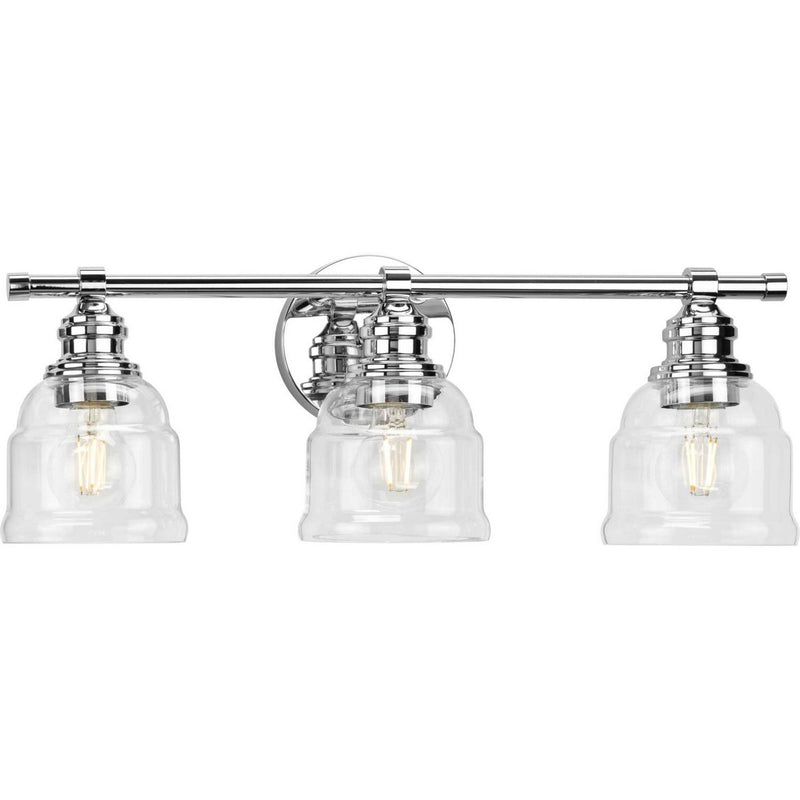 Ambrose 3-Light Bath Vanity Light in Polished Chrome