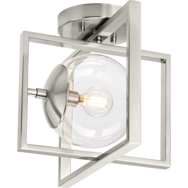 Atwell Semi-Flush Mount in Brushed Nickel