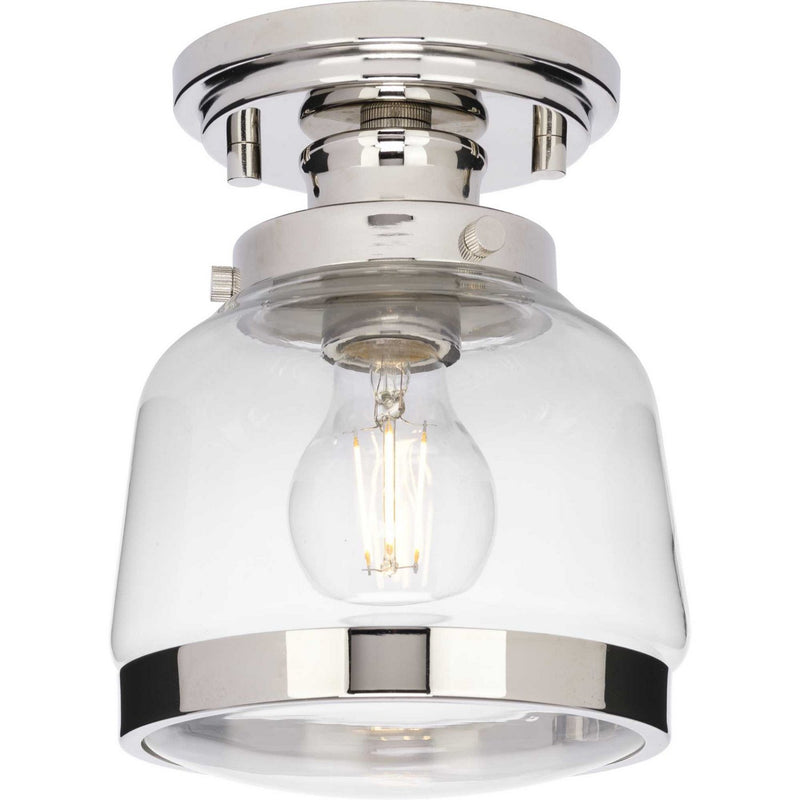 Judson Semi-Flush Mount in Polished Nickel