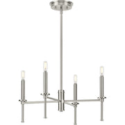Elara 4-Light Chandelier in Brushed Nickel