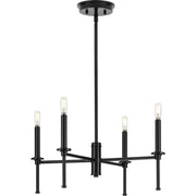 Elara 4-Light Chandelier in Matte Black