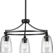 Parkhurst 3-Light 21" Chandelier in Matte Black