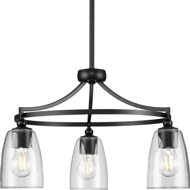 Parkhurst 3-Light 21" Chandelier in Matte Black