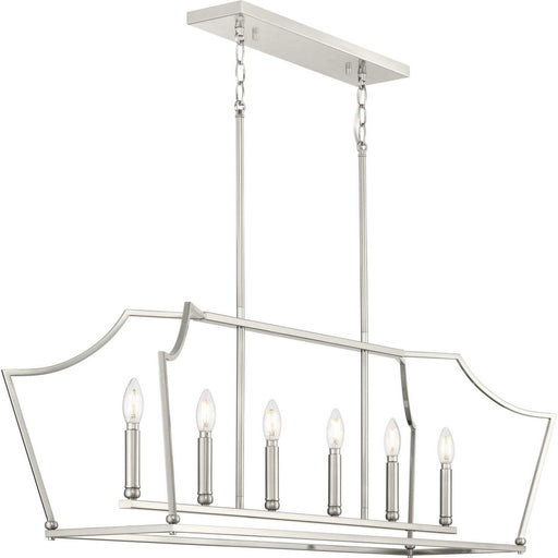 Parkhurst 6-Light Linear Pendant in Brushed Nickel