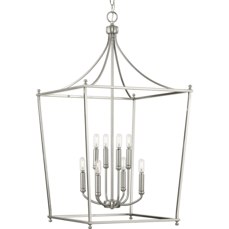 Parkhurst 8-Light Pendant in Brushed Nickel