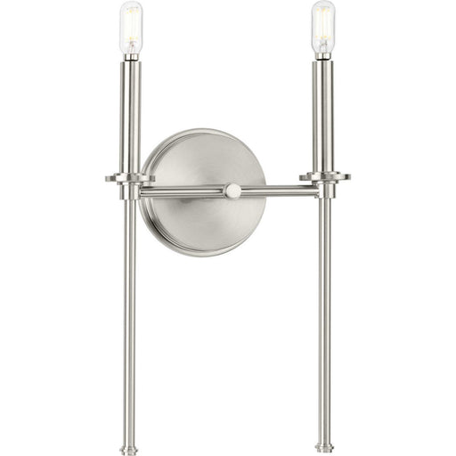 Elara 2-Light Wall Sconce in Brushed Nickel