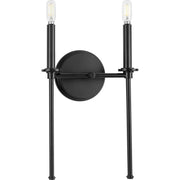 Elara 2-Light Wall Sconce in Matte Black
