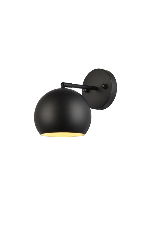 Othello One Light Wall Sconce in Black