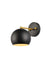 Othello One Light Wall Sconce in Black & Brass