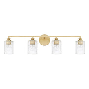 Milan 4-Light Bath Vanity Light in Capital Gold