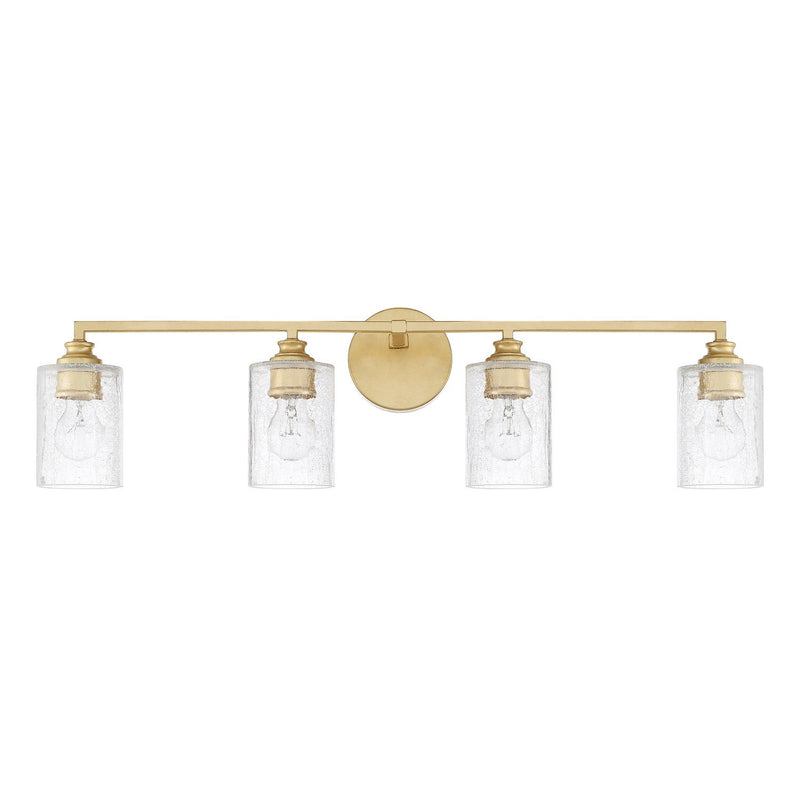 Milan 4-Light Bath Vanity Light in Capital Gold