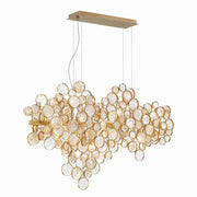 Trento 12-Light 40.25" Linear Pendant in Gold