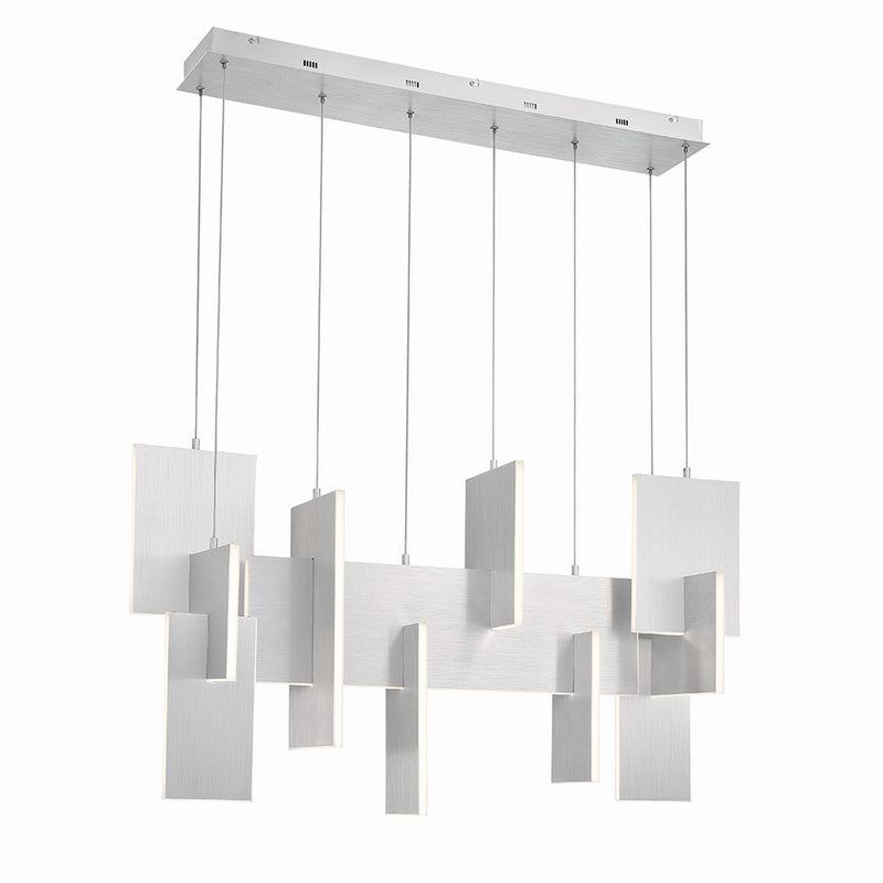 Coburg LED Chandelier in Aluminium - Lamps Expo