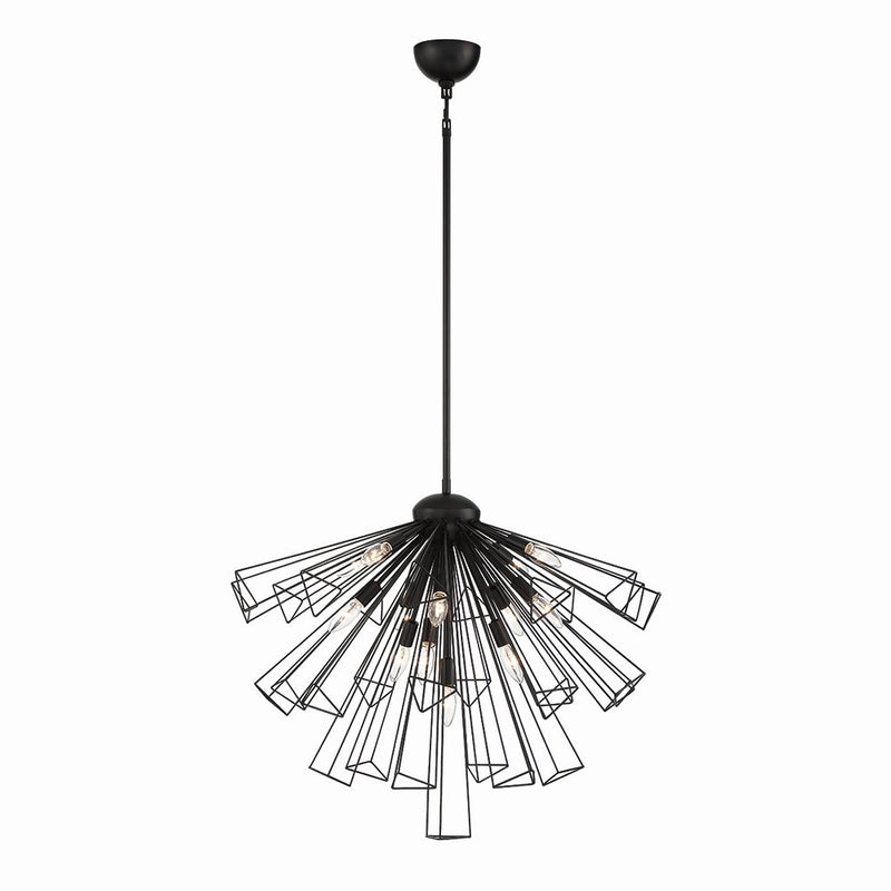 Dendelio 13-Light 30" Chandelier in Matte Black