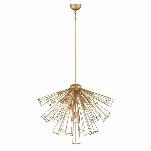 Dendelio 13-Light 30" Chandelier in Matte Gold