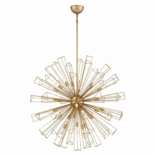 Dendelio 29-Light 40" Chandelier in Matte Gold