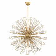 Dendelio 35-Light 54" Chandelier in Matte Gold