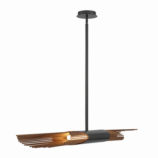 Umura 49" LED Linear Pendant in Matte Black