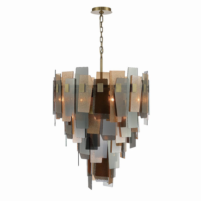 Cocolina 19-Light 30" Pendant in Brushed Brass