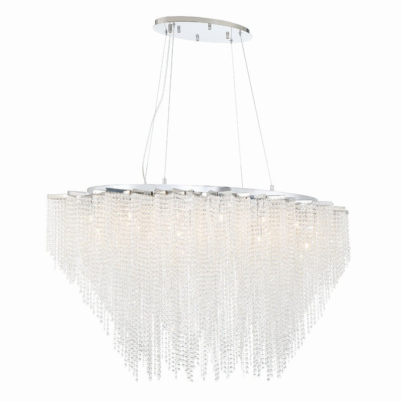Cohen 9-Light 48" Linear Pendant in Chrome