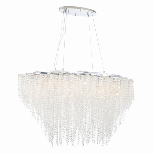 Cohen 9-Light 48" Linear Pendant in Chrome