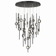 Barletta 26-Light 39.75" Multi-Drop Pendant in Anodized Black