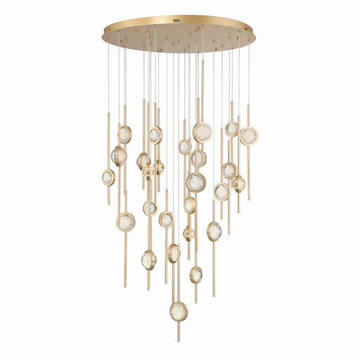 Barletta 26-Light 39.75" Multi-Drop Pendant in Gold
