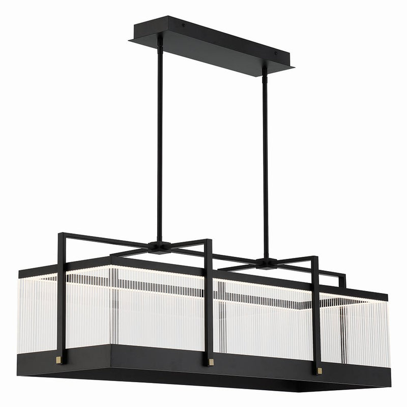 Tye 41.25" LED Linear Pendant in Matte Black