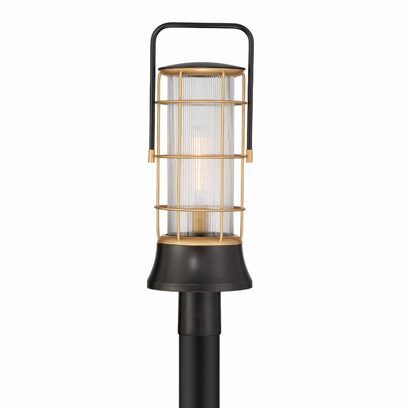 Rivamar 22.8" Outdoor Post Light in Gold-Black Mix
