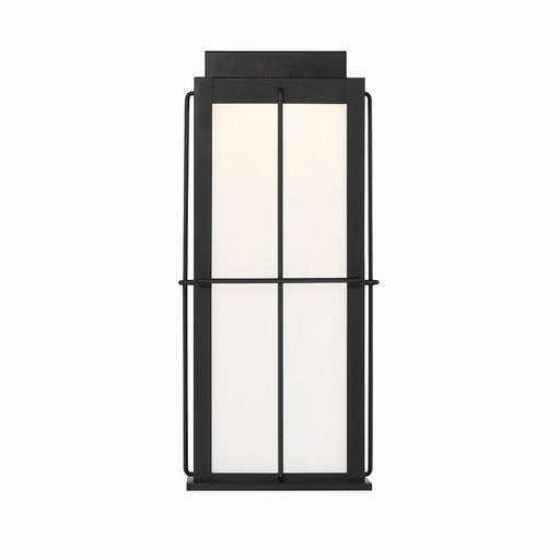 Bensa 19.75" Outdoor Wall Sconce in Matte Black