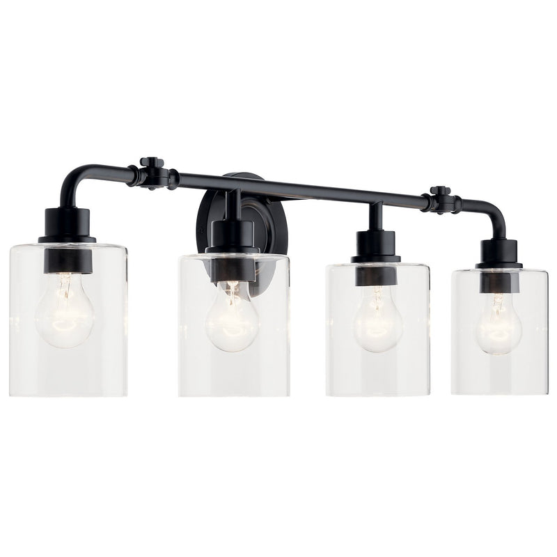 Gunnison 4-Light Bath Vanity Light in Black
