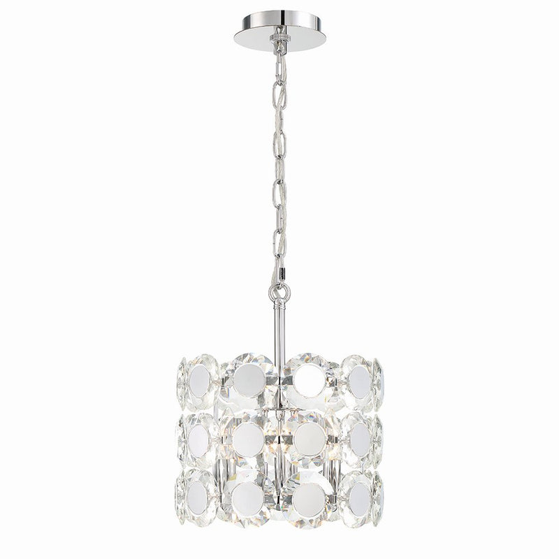 Perrene 3-Light 12" Pendant in Chrome