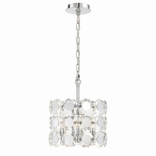 Perrene 3-Light 12" Pendant in Chrome