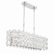 Perrene 8-Light 40" Linear Pendant in Chrome
