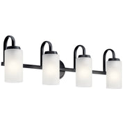 Kennewick 4-Light Bath Vanity Light in Black