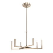 Priam 6-Light 28" Chandelier in Polished Nickel